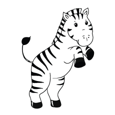 zebra nas patas traseiras