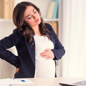 Dor nas costas durante a gravidez