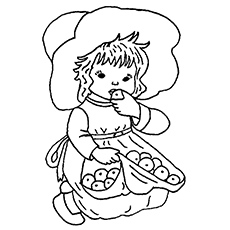 Desenhos de Little Apple Picker para colorir