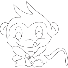 Desenhos de macaco da noite