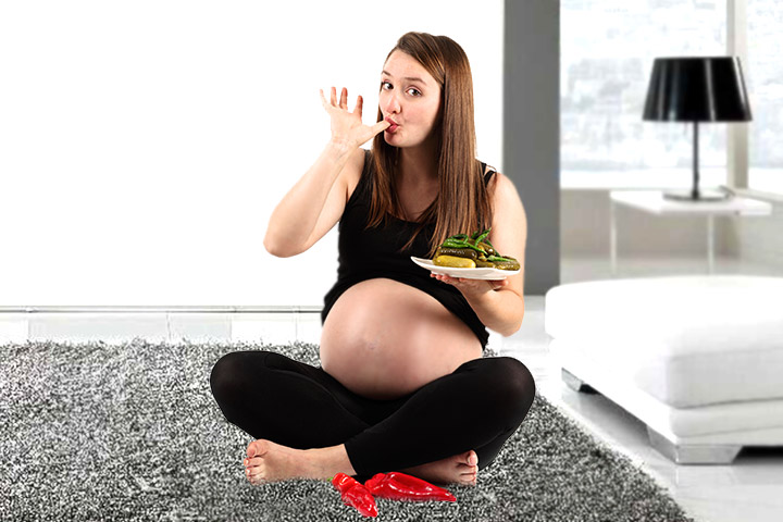 Comer durante a gravidez era simples