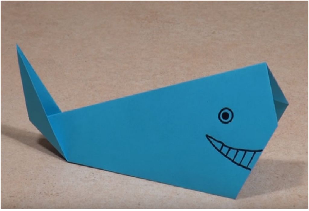 Baleia de Origami Simples DIY