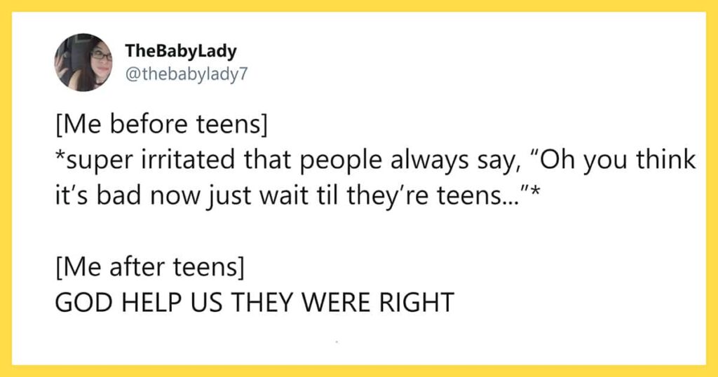 O passeio de montanha-russa de adolescentes parentes (em tweets)